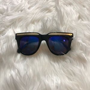 Black and gold sunglasses